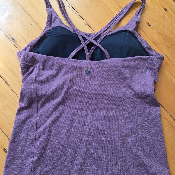 Black Diamond Heathered Purple Tank Top - Picture 2 of 4